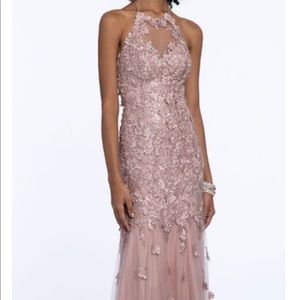 3D Flower Embroidered Mermaid Dress